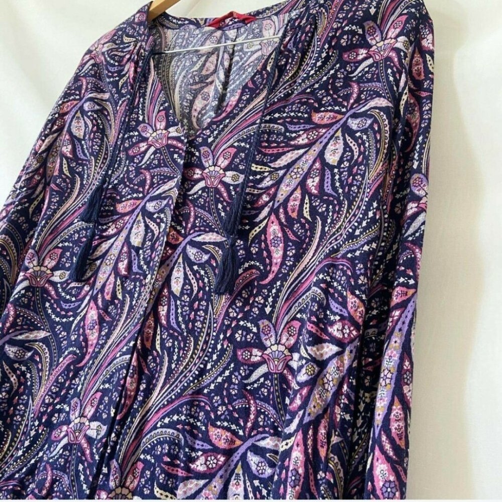 TIGERLILY Bilqis Purple Paisley Long Sleeve Button Shirt Blouse Top NWT RRP$140 - Picture 12 of 16